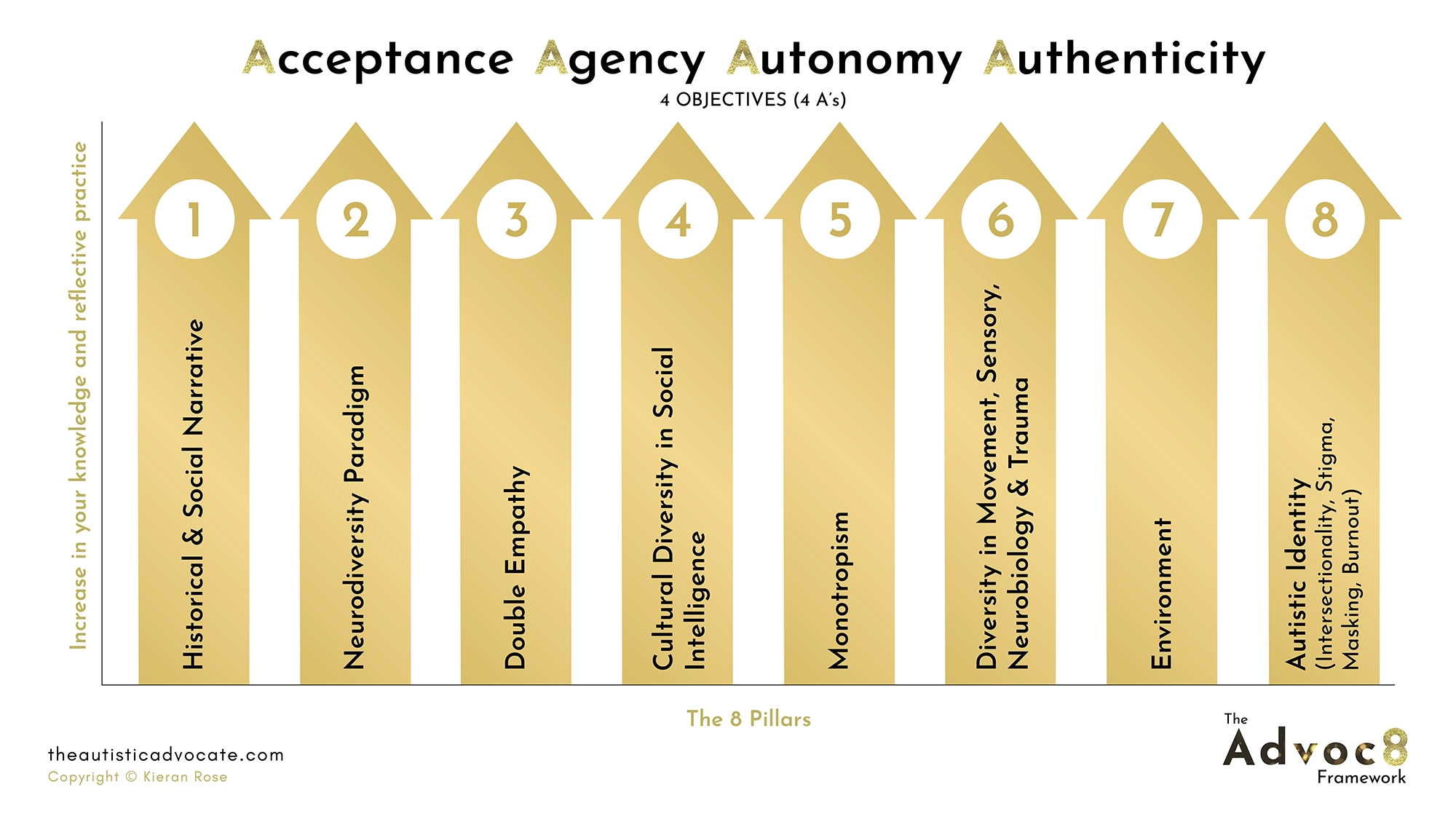 The 8 Pillars of The Advoc8 Framework by Kieran Rose