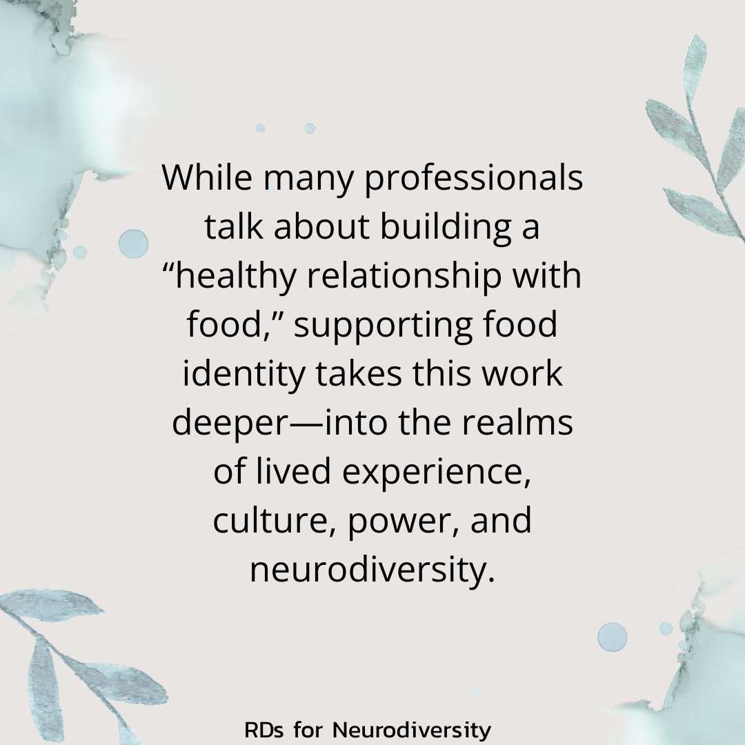 Autistic Food Identity Training - Kieran Rose - Nuareen Hunani